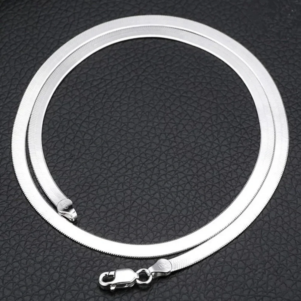 NEW 20” 925 STERLING SILVER SNAKE CHAIN NECKLACE, NICE NECKLACE, CUTE NECKLACE - Picture 2 of 6